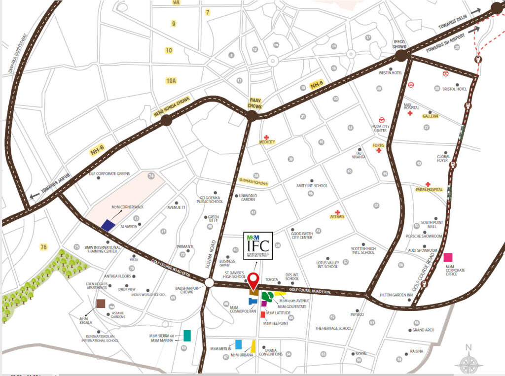 M3M Financial Center Location Advantage , m3m ifc review