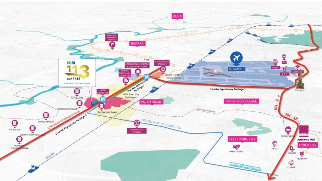 m3m sco sector 113 location_map